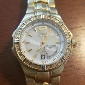 Invicta Yellow Gold Ladies Watch